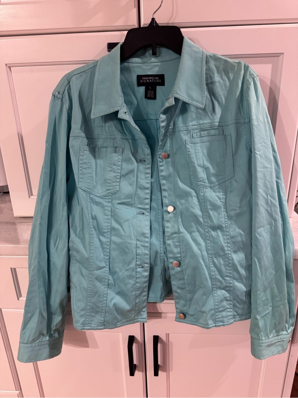 Jones New York Mint Green Jean Jacket
